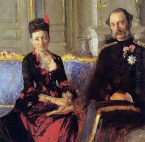 Queen Louise and King Christian IX of Denmark by Laurits Tuxen