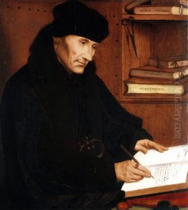 Portrait of Erasmus of Rotterdam (1466-1536) by Quinten Metsys