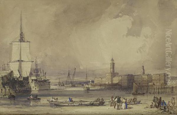 A View Across Portsmouth Harbour From The Foreshore - view 1