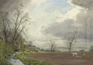 Ploughing At Newstead Bridge, Near Melrose, Roxburghshire Ploughing At Newstead Bridge, Near Melrose, Roxburghshire