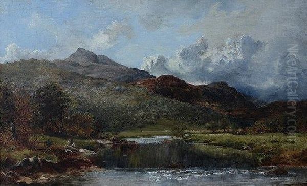 River Landscape With Children - view 1