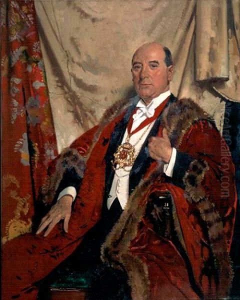Lord Provost Sir Andrew Lewis LLD by Sir William Orpen - view 1