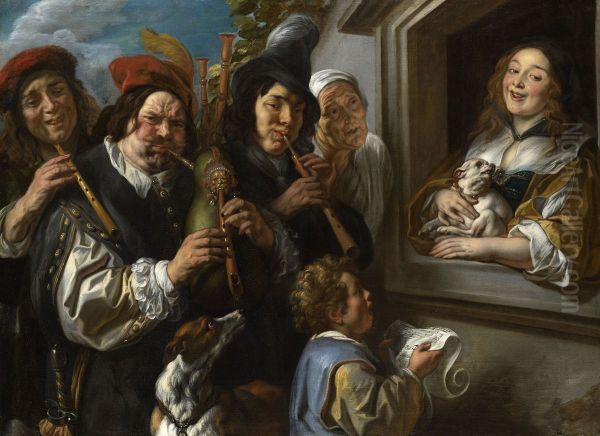 Ambulant Musicians or The Serenade - view 1