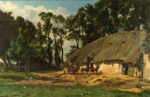 La Ferme Groult a Criquebeuf by Paul-Alfred Colin