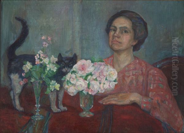Alice Pihl med roser - view 1