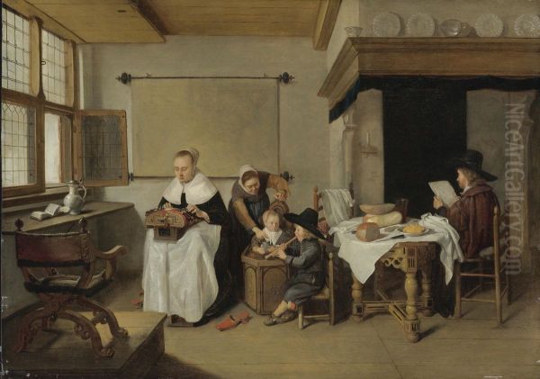 A Family in an Interior - view 1