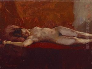 Reclining Nude by Frans Koppelaar