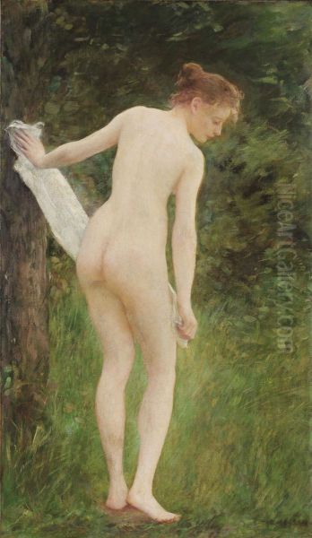 Woman bathing - view 1