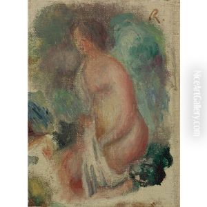 Bathing Woman by Pierre Auguste Renoir