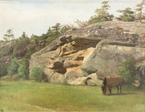 Klippe ved Hanko by Hans Gude