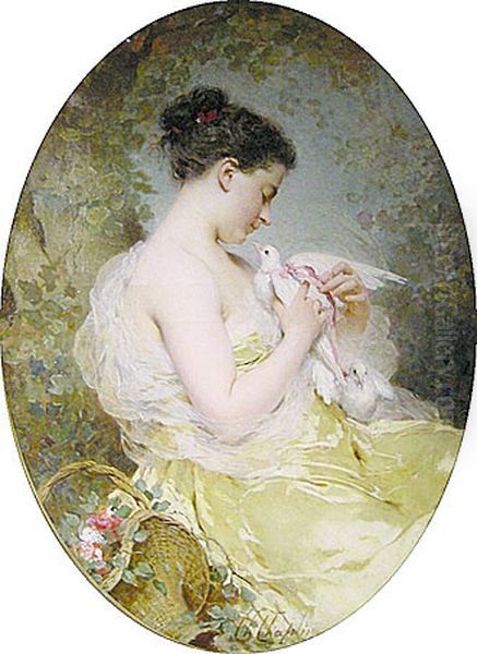 Young Girl with a Dove - view 1