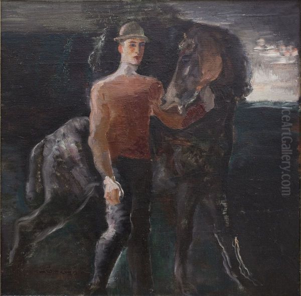 Mann med hest - view 1