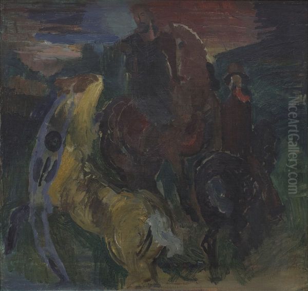 De tre ryttere. Studie. - view 1