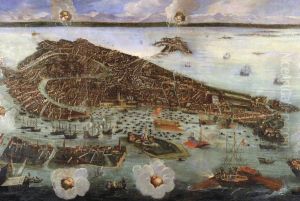 Perspective Map of Venice by Joseph Heintz the Younger