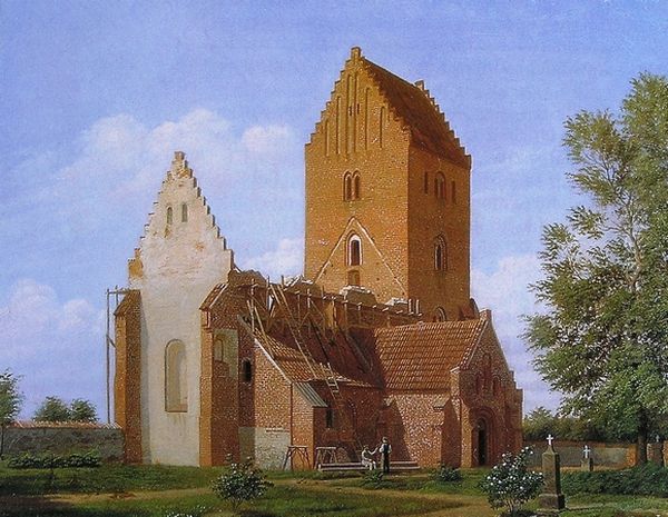 Restoration of Gammel Vor Frue Kirke in Roskilde, Denmark - view 1