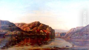 Morning at Ny Hellesund, Southern Norway by Amaldus Nielsen