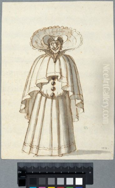 Costume Sketch, an Old Lady - view 1