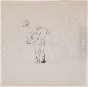 Sergel befrias fran binnikemask i Eskilstuna natten mellan den 25 och 26 juni 1812 by Johan Tobias Sergel