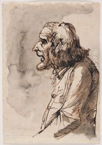 Portratt av aldrig man by Johan Tobias Sergel