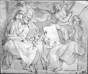 Prophet and Sibyl by Federico Zuccari