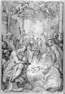 Adoration of the Shepherds by Taddeo Zuccari