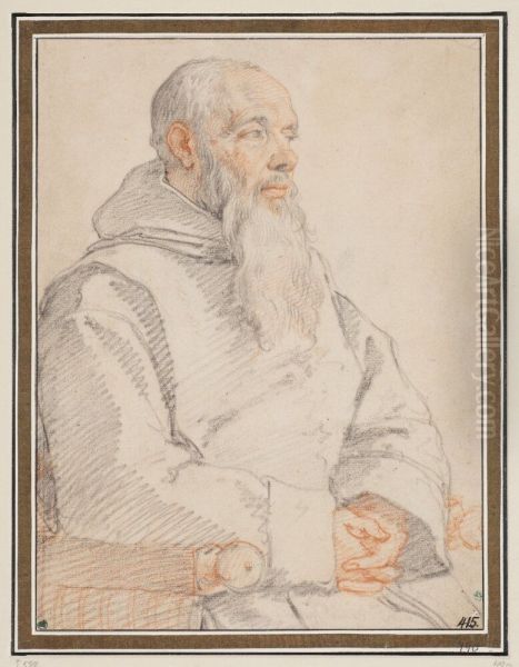 Portrait of a bearded monk - view 1