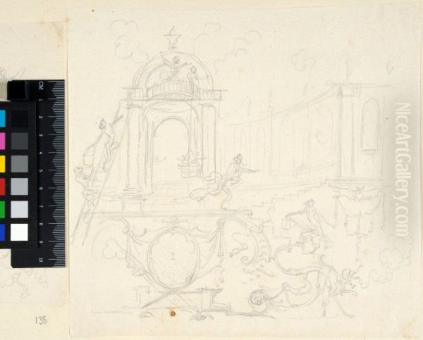 Study for a Decorative Composition with Singeries - view 1
