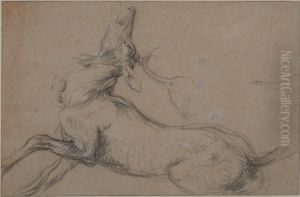 Study of a Stag at Bay by Frans Snyders