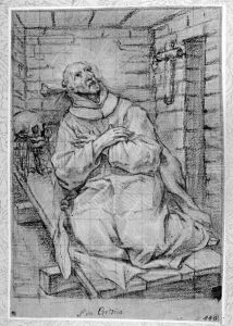 A penitent monk by Lazzaro Baldi