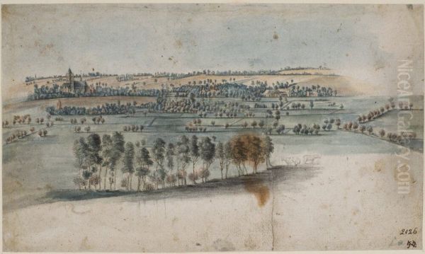 Landscape with a church - view 1