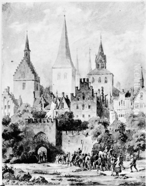 Visby, medeltida stadsbild - view 1