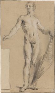 Male Nude Study by Francois Lemoyne
