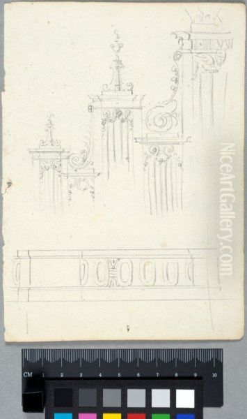 Study for the Organ by the High Altar of the Church of Hotel des Invalides, Paris - view 1