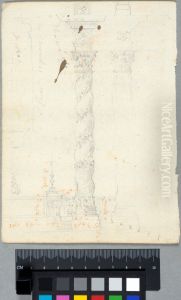 Study for Solomonic Columns of the High Altar of the Church of Hotel des Invalides, Paris by Claude III Audran