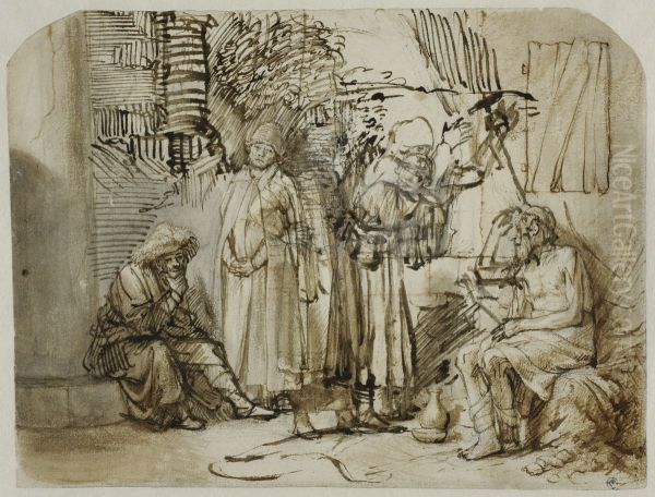 Job, hans hustru och hans vanner - view 1