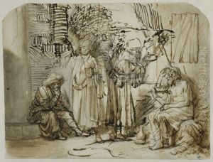 Job, hans hustru och hans vanner Job, hans hustru och hans vanner