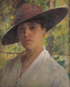 Donna Con Cappello by Arturo Calosci