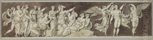 Figurfris med Apollon by Louis Masreliez