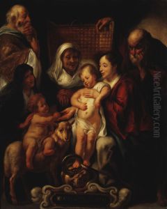 The Holy Family by Jacob Jordaens