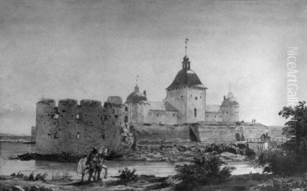 Motiv fran Kalmar slott - view 1