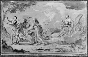 Erichtonius emerges from the chest in which he was concealed by Pier Leone Ghezzi