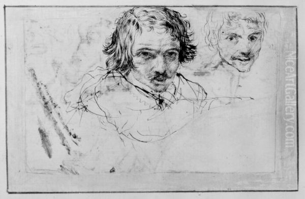 Two portrait studies of a young man - view 1