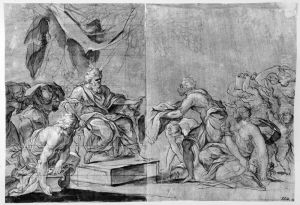 Moses upbraids the Israelites by Giuseppe Nicola Nasini