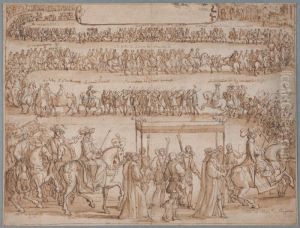 The Entry of Queen Christina of Sweden into Paris on 8 September 1656 by Francois Chauveau