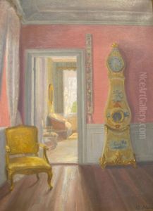 Interior in sunlight. by Astrid Holm