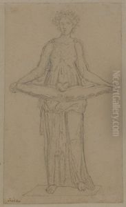 Mytologisk (?) kvinnofigur by Vilhelm Kyhn