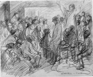 Anarkisten eller den inspirerade by Theophile Steinlen