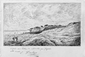 Kustlandskap by Charles-Francois Daubigny