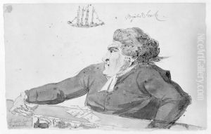 Magister Swartz, informator for Sergels son Gustaf by Johan Tobias Sergel