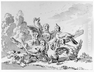 Teckning av den sk Honstavlan pa Gripsholm by Jean Eric Rehn